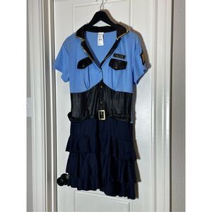 Halloween size L police cop uniform dress